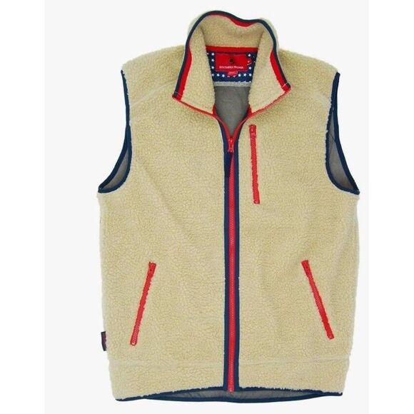 Southern Proper Men's Size Medium Fully Lined Sherpa Fleece Vest - Picture 2 of 9